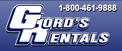 Gord's Rentals - Equipment Rentals, Equipment Sales, Used Equipment Sales